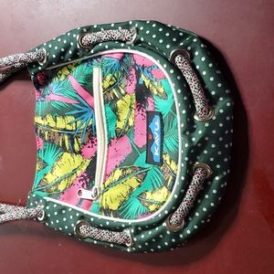 Kavu multi-color tropical leaf shoulder bag.